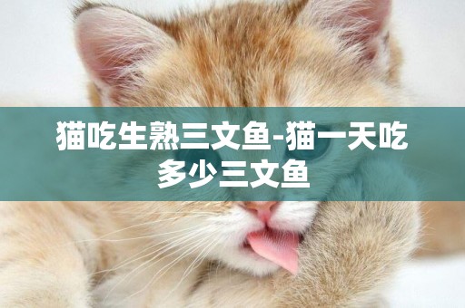 貓吃生熟三文魚-貓一天吃多少三文魚