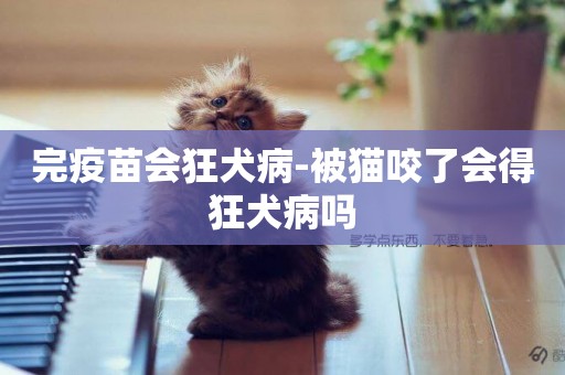 完疫苗會狂犬病-被貓咬了會得狂犬病嗎