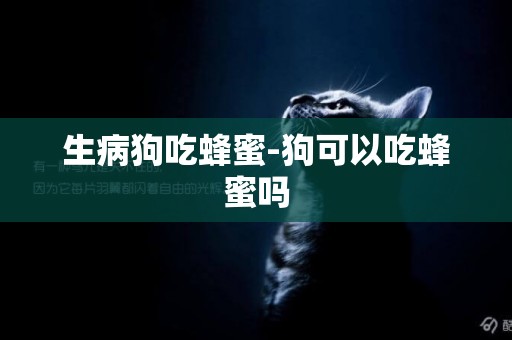 生病狗吃蜂蜜-狗可以吃蜂蜜嗎