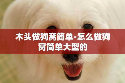 木頭做狗窩簡單-怎么做狗窩簡單大型的