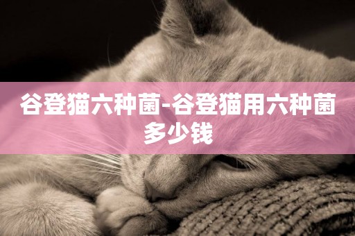 谷登貓六種菌-谷登貓用六種菌多少錢