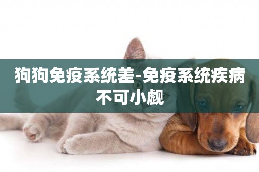 狗狗免疫系統差-免疫系統疾病不可小覷