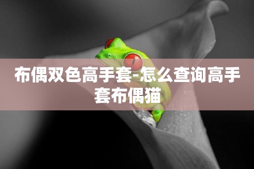 布偶雙色高手套-怎么查詢高手套布偶貓