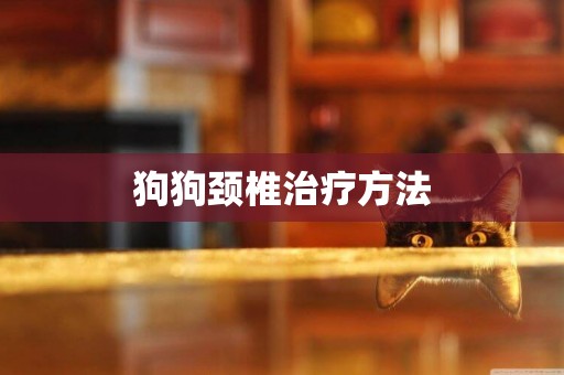 狗狗頸椎治療方法