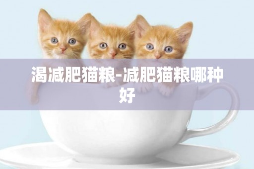 渴減肥貓糧-減肥貓糧哪種好