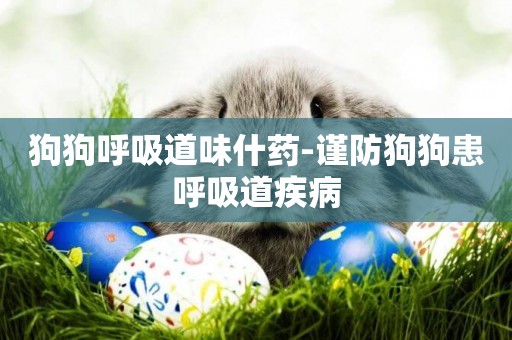 狗狗呼吸道味什藥-謹防狗狗患呼吸道疾病