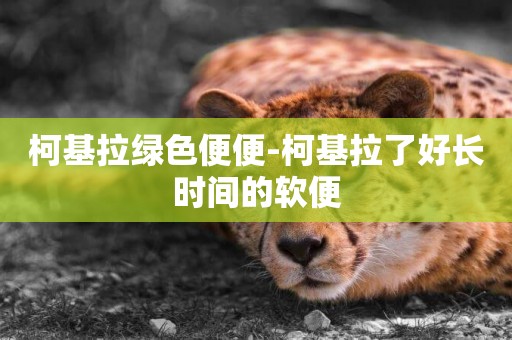 柯基拉綠色便便-柯基拉了好長時間的軟便