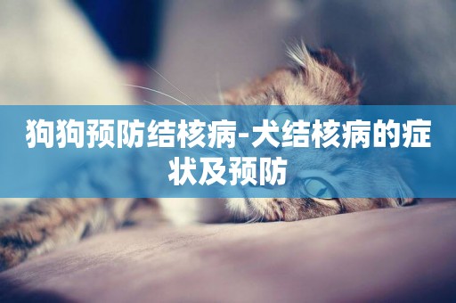 狗狗預防結核病-犬結核病的癥狀及預防