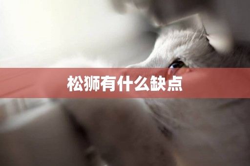 松獅有什么缺點