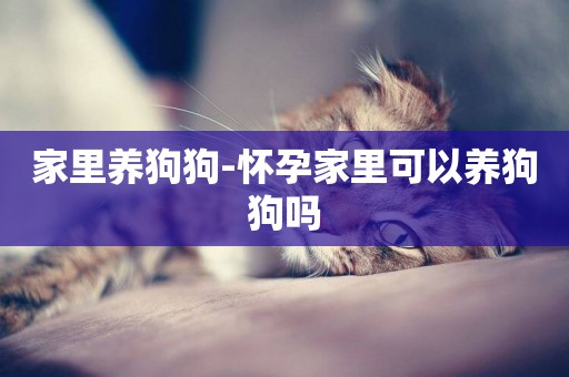 家里養狗狗-懷孕家里可以養狗狗嗎