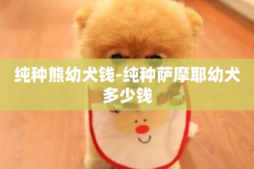 純種熊幼犬錢-純種薩摩耶幼犬多少錢