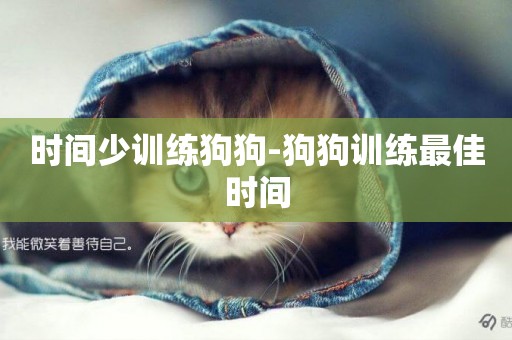 時間少訓練狗狗-狗狗訓練最佳時間