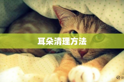 耳朵清理方法