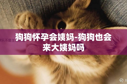 狗狗懷孕會姨媽-狗狗也會來大姨媽嗎