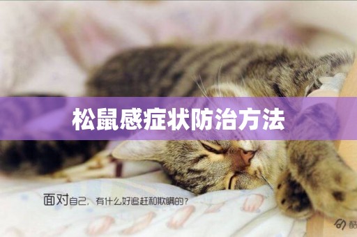 松鼠感癥狀防治方法