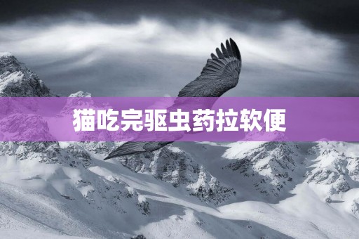 貓吃完驅蟲藥拉軟便