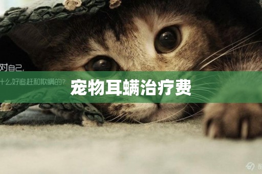 寵物耳螨治療費