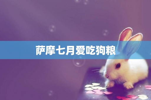 薩摩七月愛吃狗糧