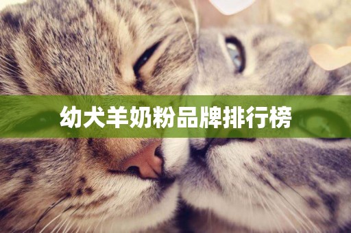 幼犬羊奶粉品牌排行榜