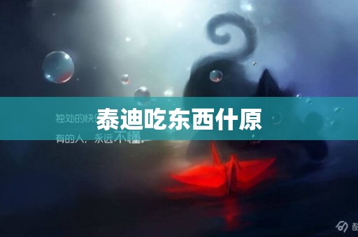 泰迪吃東西什原