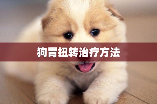 狗胃扭轉治療方法