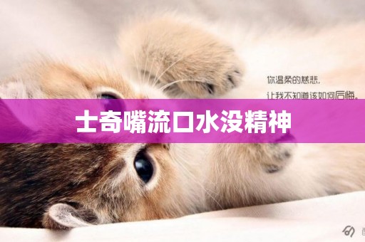 士奇嘴流口水沒精神