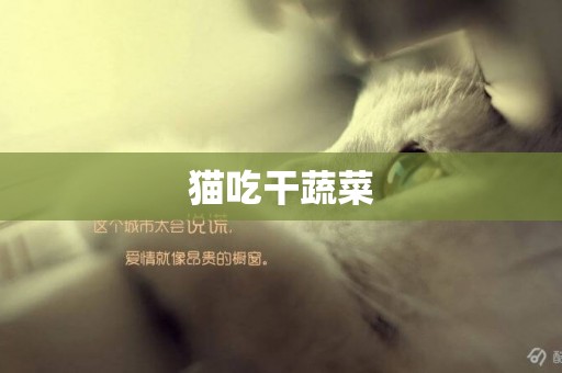 貓吃干蔬菜