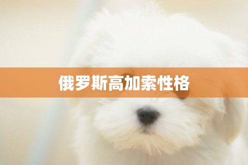 俄羅斯高加索性格