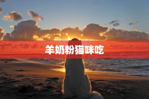 羊奶粉貓咪吃