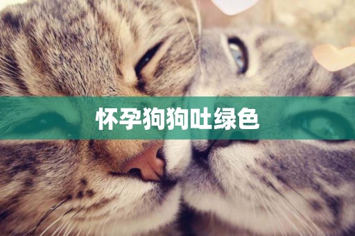 懷孕狗狗吐綠色