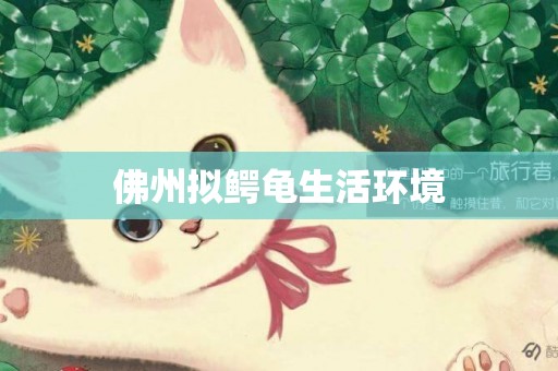 佛州擬鱷龜生活環境