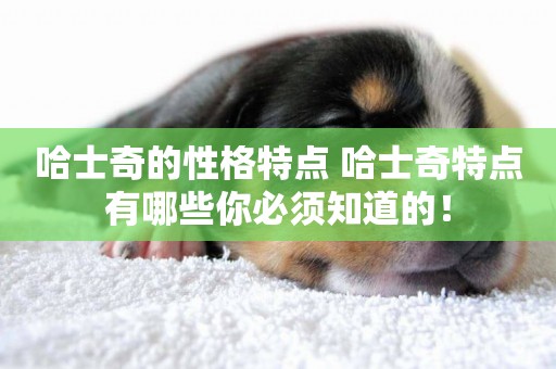 哈士奇的性格特點 哈士奇特點有哪些你必須知道的！