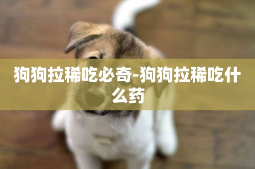 狗狗拉稀吃必奇-狗狗拉稀吃什么藥