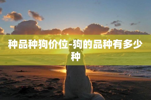 種品種狗價位-狗的品種有多少種