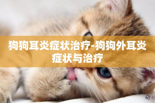 狗狗耳炎癥狀治療-狗狗外耳炎癥狀與治療