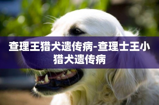 查理王獵犬遺傳病-查理士王小獵犬遺傳病