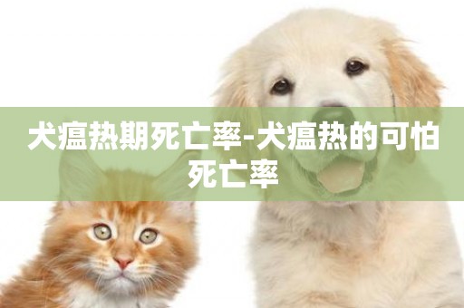 犬瘟熱期死亡率-犬瘟熱的可怕死亡率