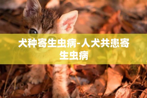 犬種寄生蟲病-人犬共患寄生蟲病