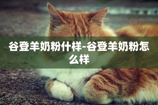 谷登羊奶粉什樣-谷登羊奶粉怎么樣