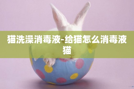 貓洗澡消毒液-給貓怎么消毒液貓
