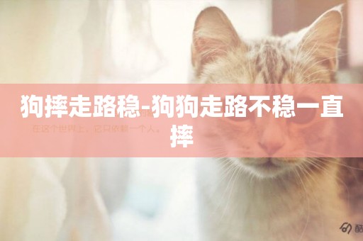 狗摔走路穩-狗狗走路不穩一直摔