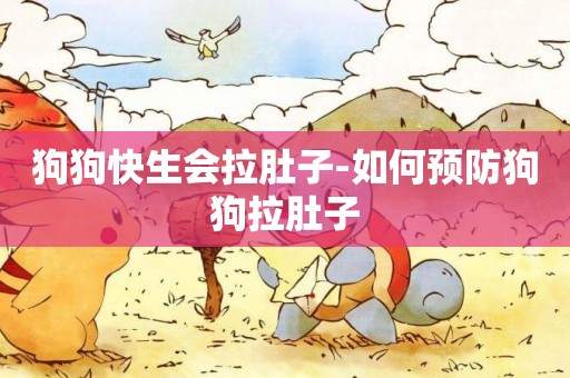 狗狗快生會拉肚子-如何預防狗狗拉肚子