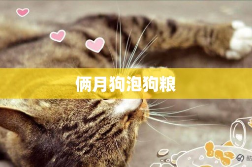 倆月狗泡狗糧