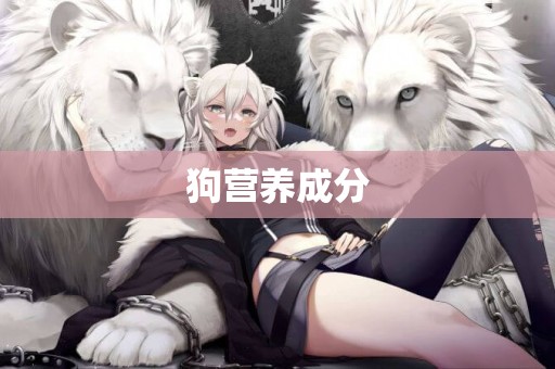 狗營養成分