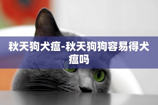 秋天狗犬瘟-秋天狗狗容易得犬瘟嗎