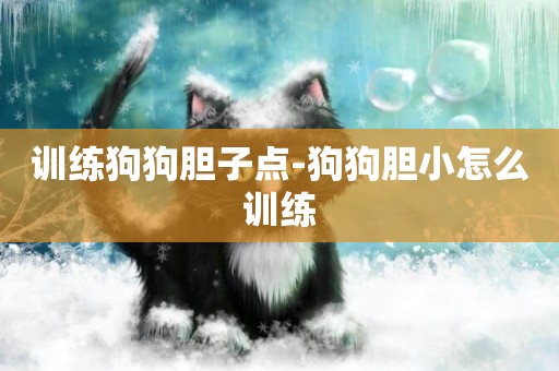 訓練狗狗膽子點-狗狗膽小怎么訓練
