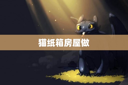 貓紙箱房屋做