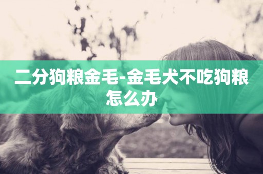 二分狗糧金毛-金毛犬不吃狗糧怎么辦