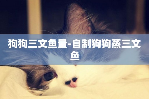 狗狗三文魚量-自制狗狗蒸三文魚