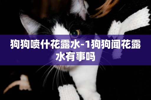 狗狗噴什花露水-1狗狗聞花露水有事嗎